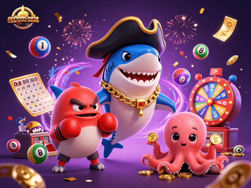 Experience the thrill of cotyphu-nohu while playing with animated characters, vibrant prizes, and a magical atmosphere.