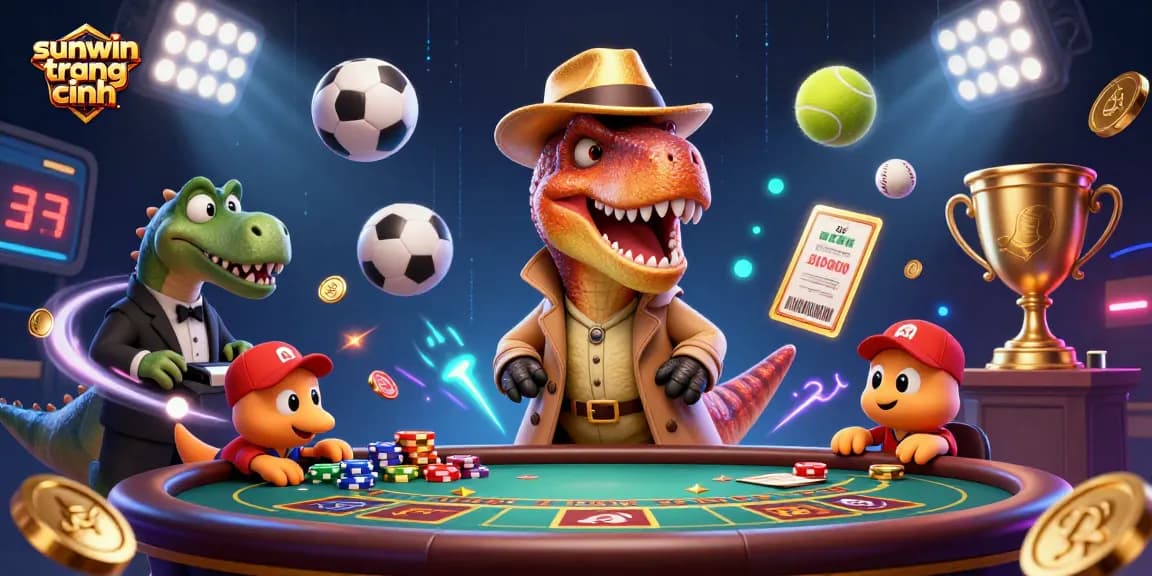 Experience thrilling gameplay at sunwin trang chính with a 3D velociraptor counter at the blackjack table.