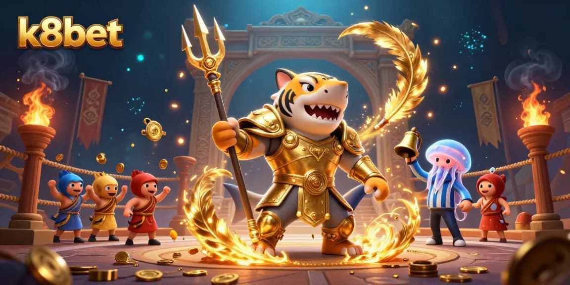 Experience thrilling gaming at k8bet with an epic underwater colosseum battle.