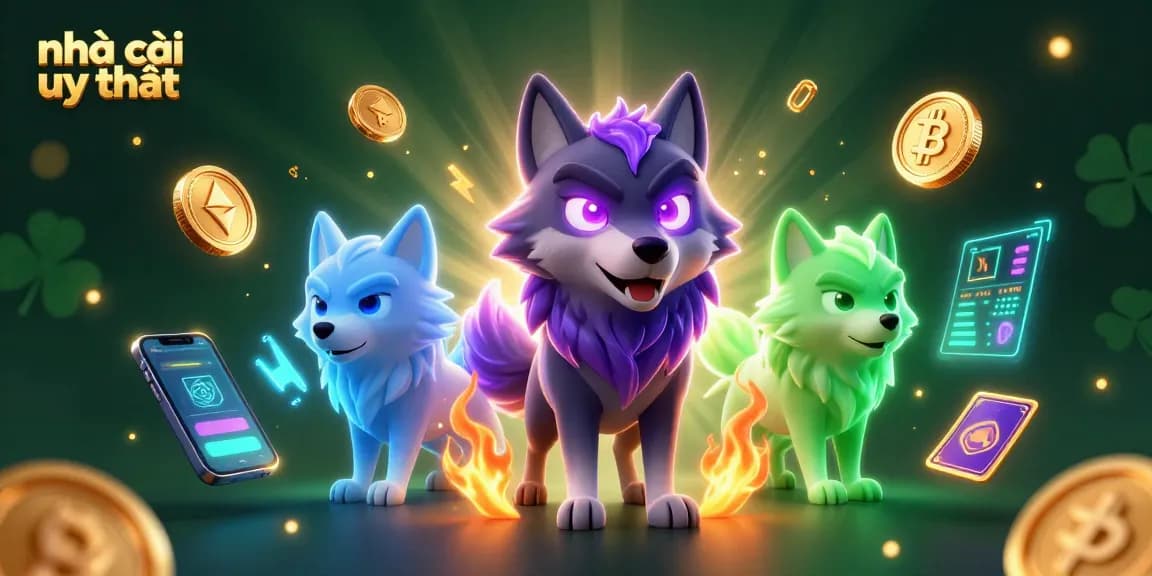 Experience trusted betting at nhà cái uy tín with captivating visuals and crypto elements.