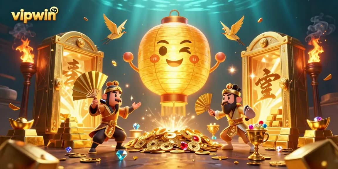 Experience big wins at vipwin with this vibrant casino-themed illustration showcasing exciting gaming elements.