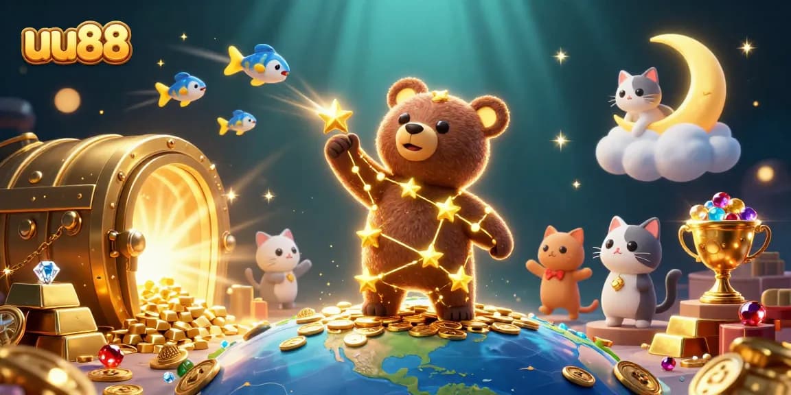 Engage with the thrilling casino world of uu88, featuring dazzling treasure and vibrant characters.