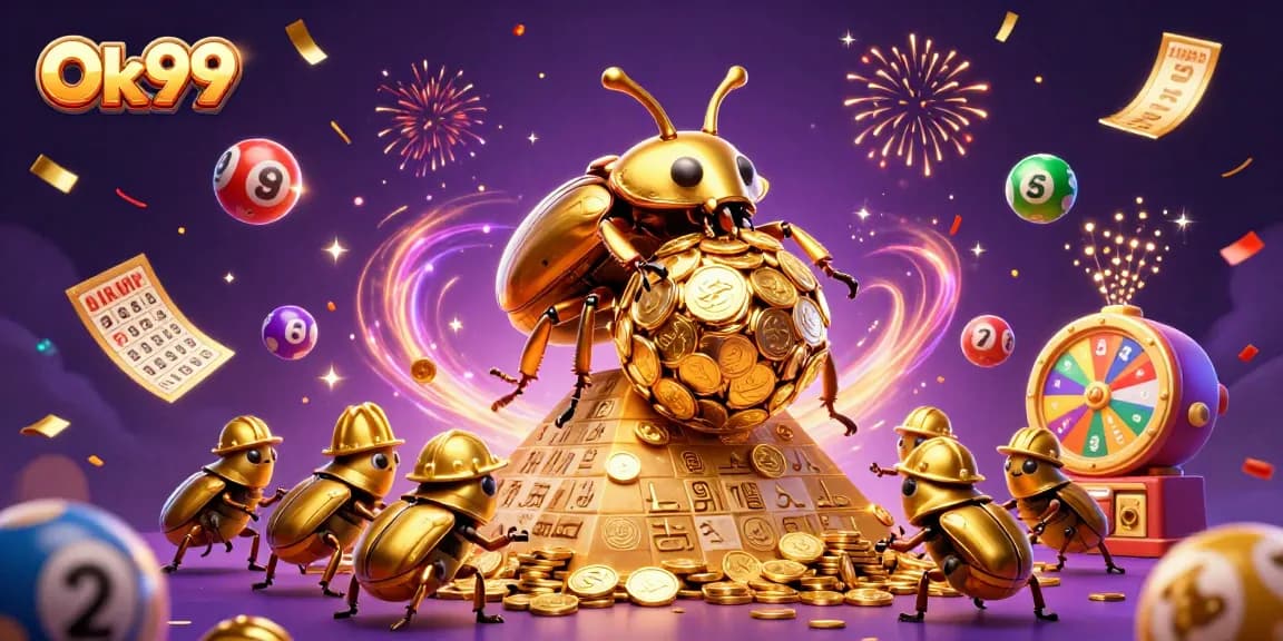 Engage in thrilling wins at Ok99 with colorful lottery elements and dynamic casino symbols.