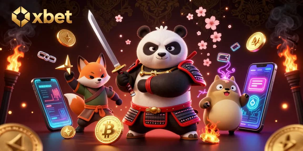 Engage with Oxbet's exciting features in this vibrant 3D digital illustration of characters and crypto elements.