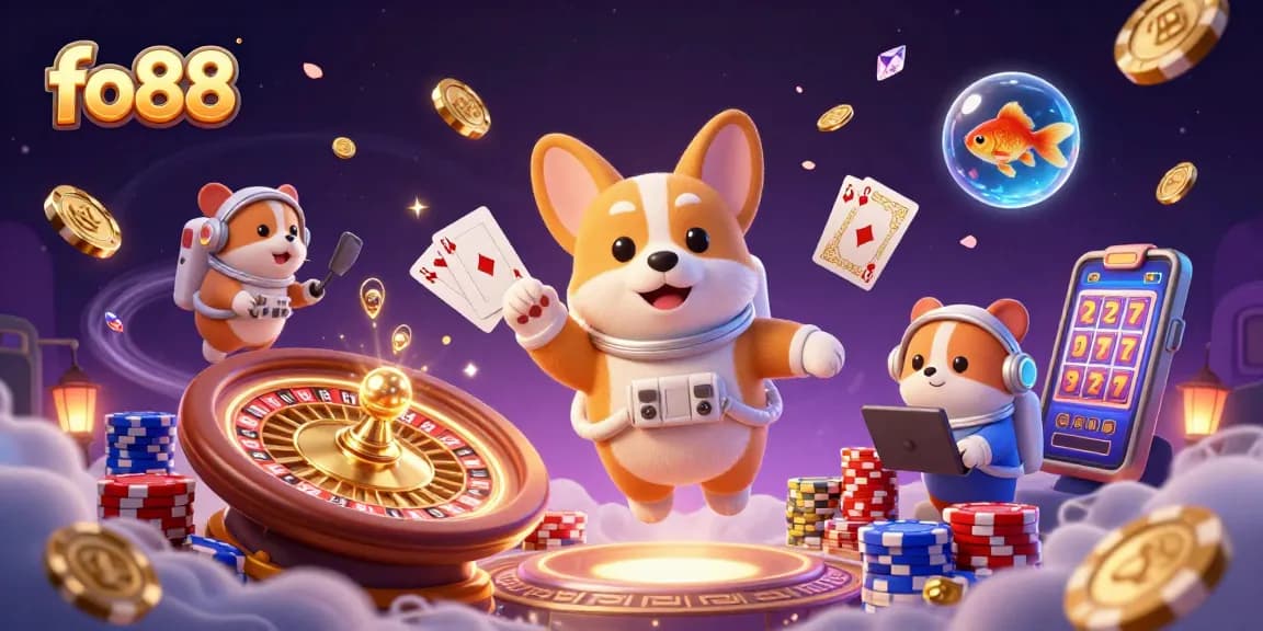 Watch fo88 transform your gaming experience with floating coins and vibrant casino themes.