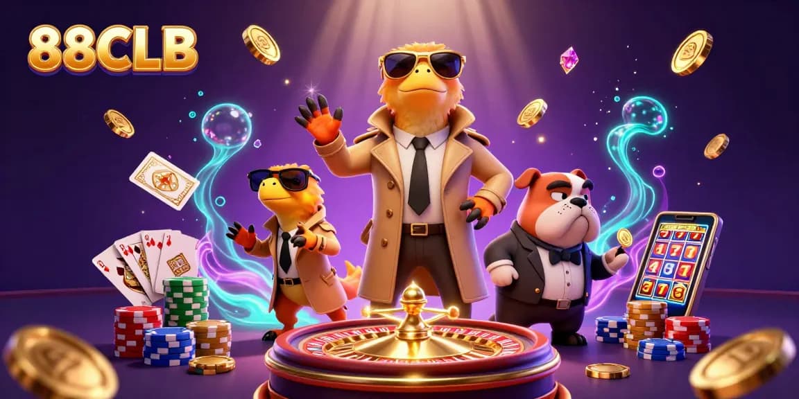 Experience the excitement at 88CLB with three raptors in disguise entering a VIP casino.