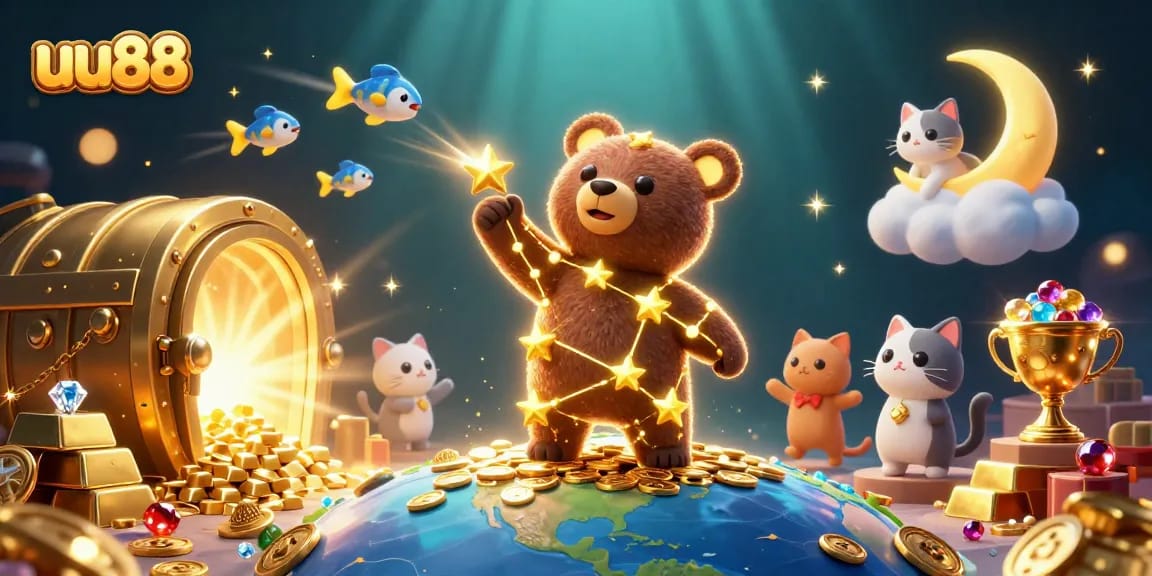 Engage with the thrilling casino world of uu88, featuring dazzling treasure and vibrant characters.