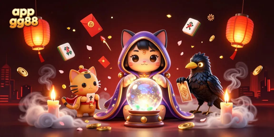 Experience thrilling gaming action with the app gg88, featuring vibrant 3D characters and casino elements.