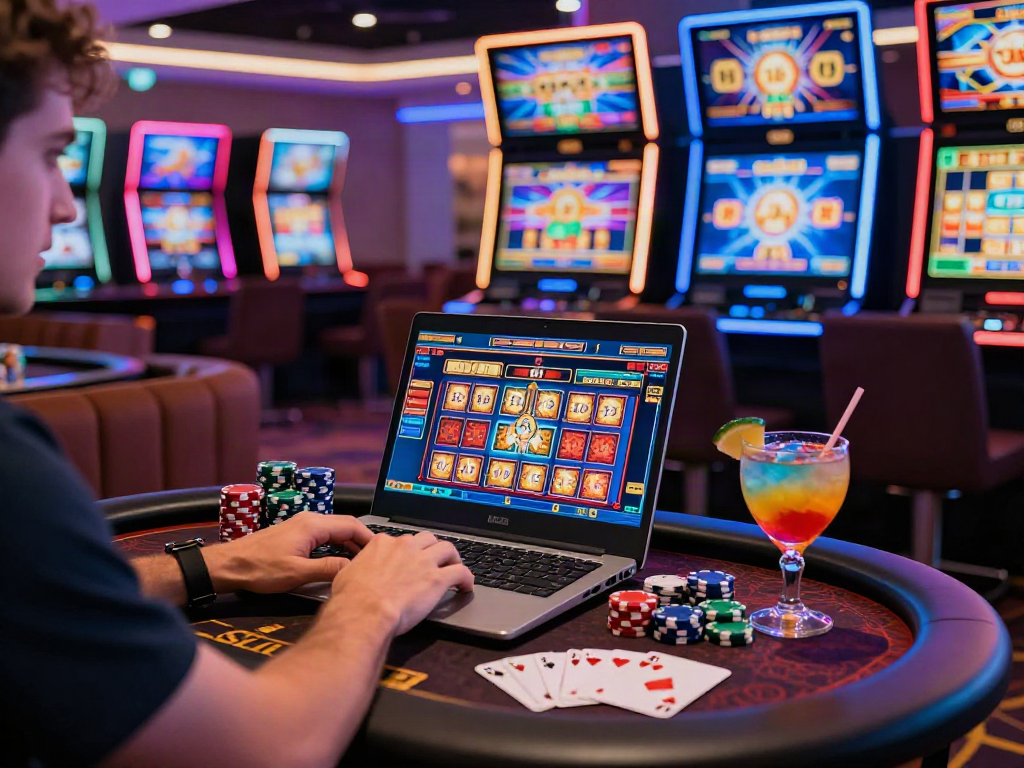 Experience the thrill of slot88 gameplay in a vibrant online casino setting.