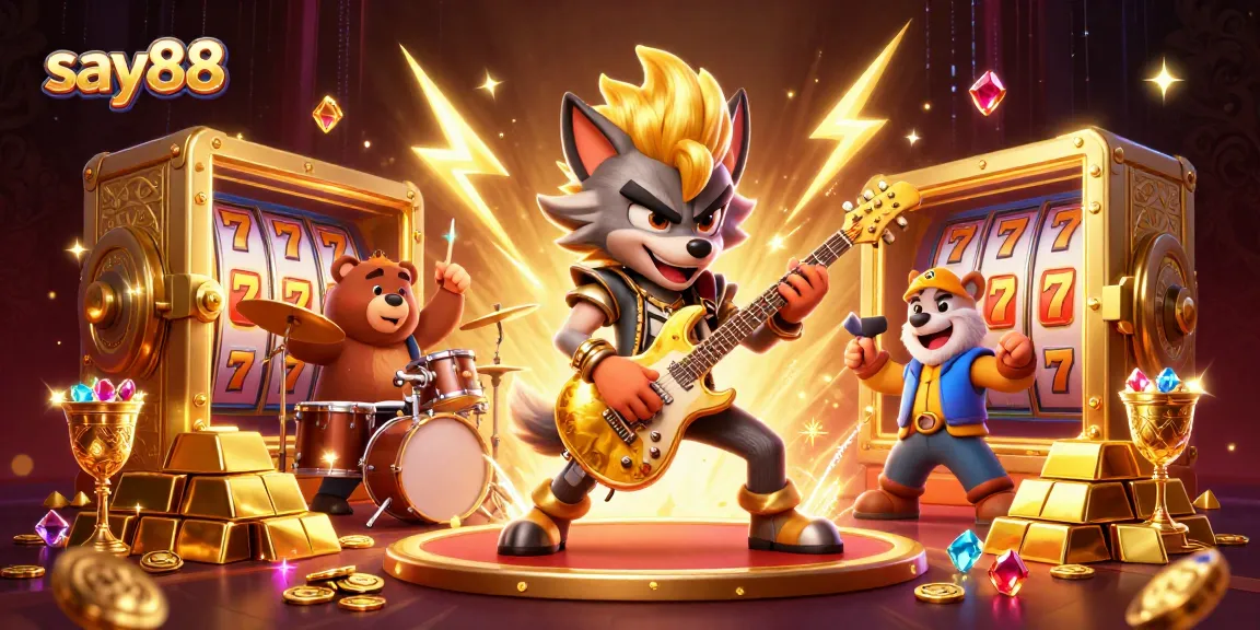 Experience the excitement of say88 with vibrant 3D characters and dynamic casino elements.