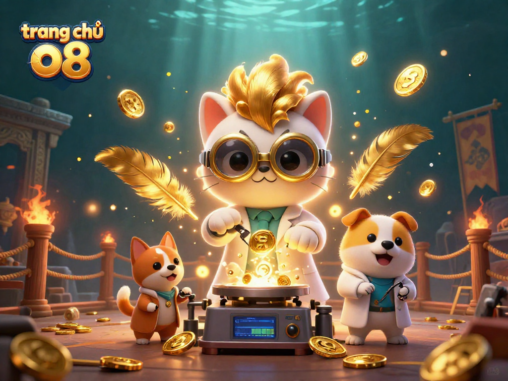 Experience the exciting world of gaming at trang chủ o8 with vibrant 3D characters and dynamic casino elements.