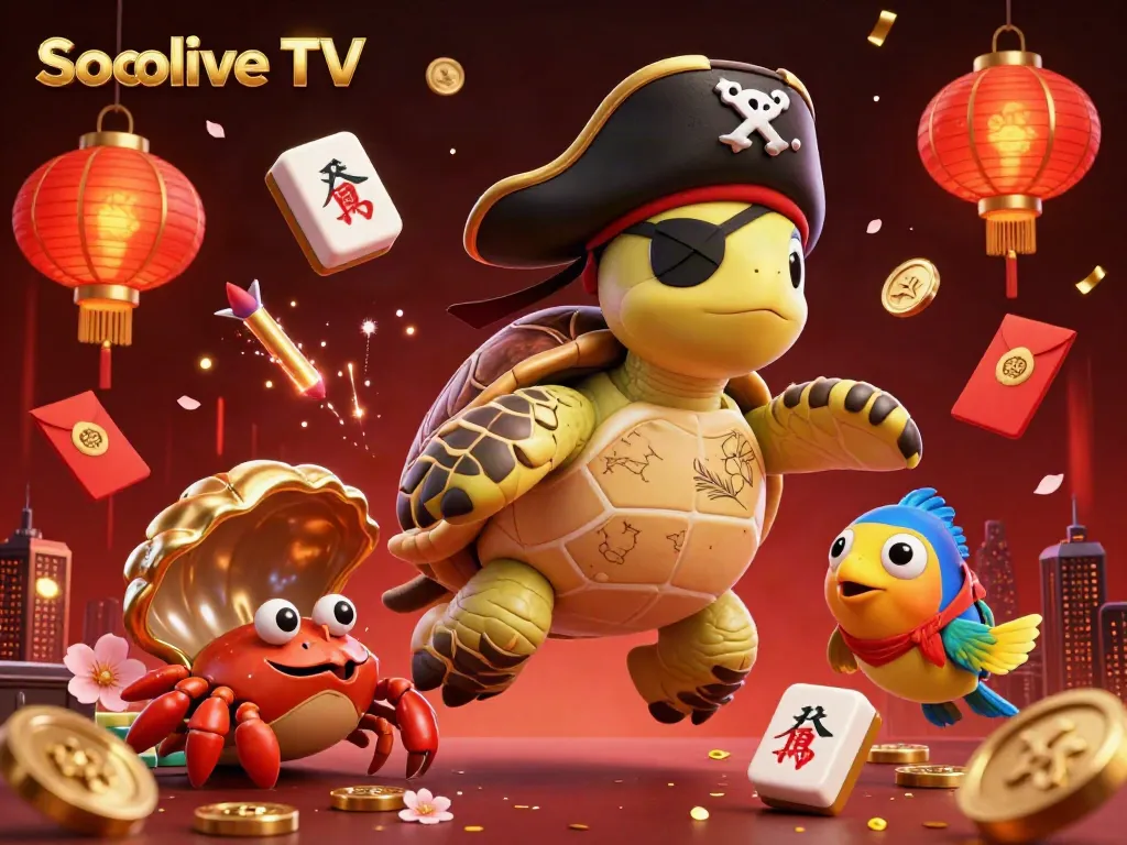 Experience thrilling slots at Socolive TV with engaging pirate characters and vibrant casino elements.