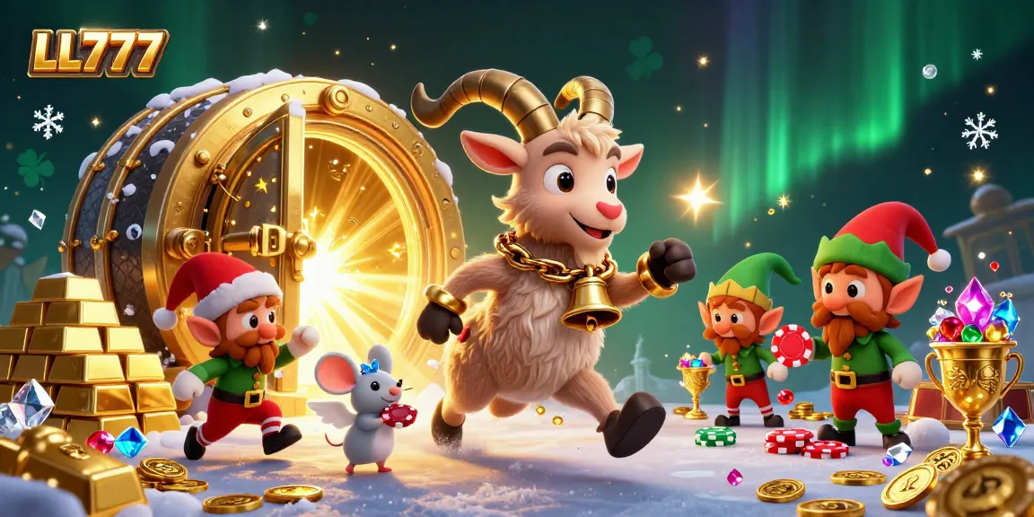 Experience the thrill of LL777, where playful gremlins steal chips in a vibrant casino atmosphere.
