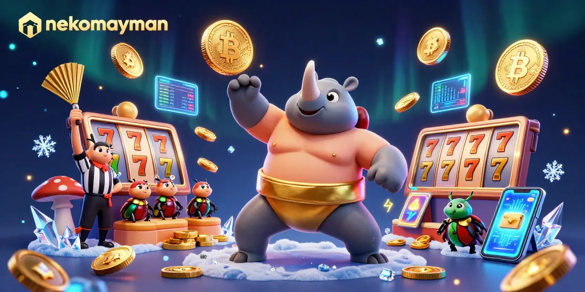 Neko May Mắn features dynamic characters winning gold coins in a vibrant casino setting