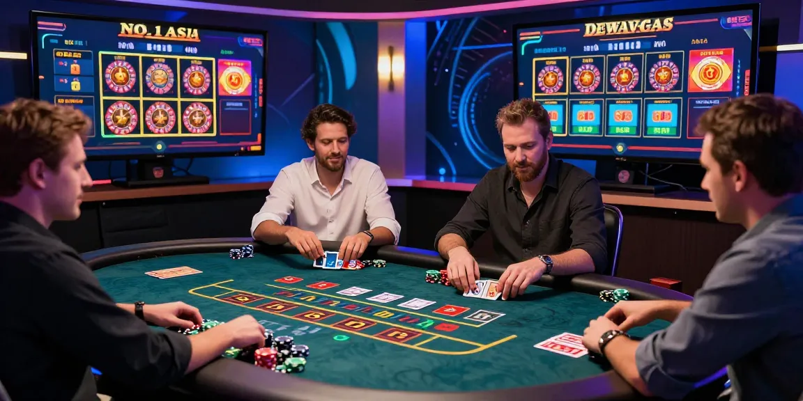 Dewavegas No. 1 Asia highlights a thrilling online casino experience with interactive live dealer games in a vibrant environment.