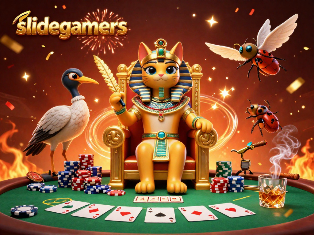 Engage in thrilling moments with slidegamers as your gaming strategies unfold in this richly detailed illustration.