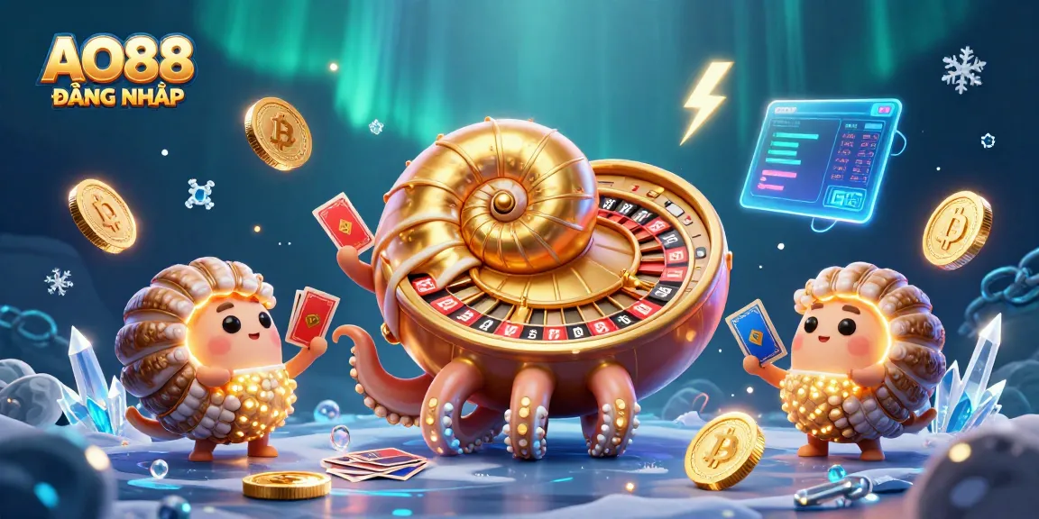 Engage with AO88 ĐĂNG NHẬP as you explore the thrilling casino world with a vibrant 3D illustration.