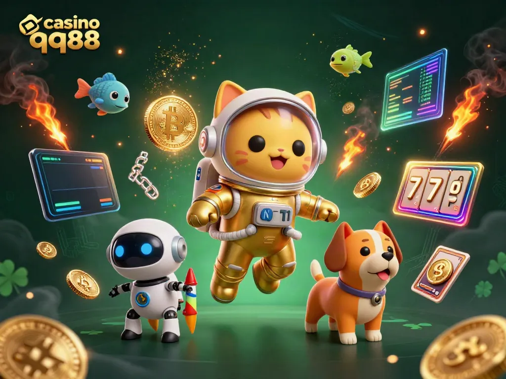 Engage with the exciting world of casino qq88 featuring vibrant 3D characters, crypto elements, and dynamic gaming themes.
