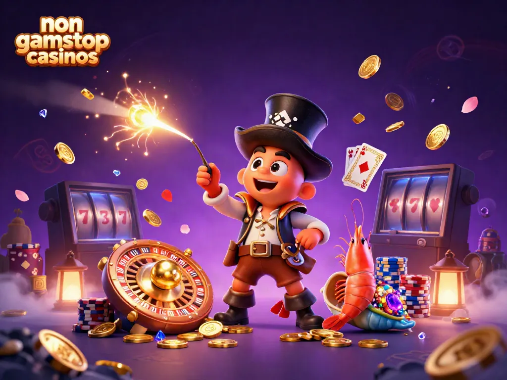 Experience the excitement of non gamstop casinos with a glowing anglerfish and sparkling treasures.
