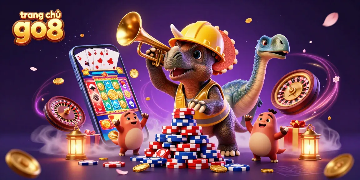 Engage with the vibrant chaos of gaming at trang chủ go8, featuring exciting slots and cheering characters.
