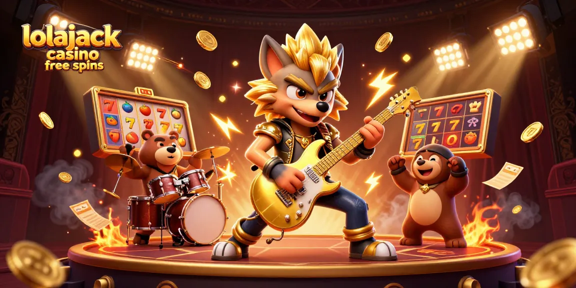 Experience epic fun with lolajack casino free spins, chaotic gaming action featuring vibrant slots and characters.