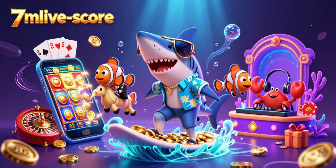 Experience a thrilling underwater casino adventure with 7mlive-score featuring exciting games and vibrant characters.