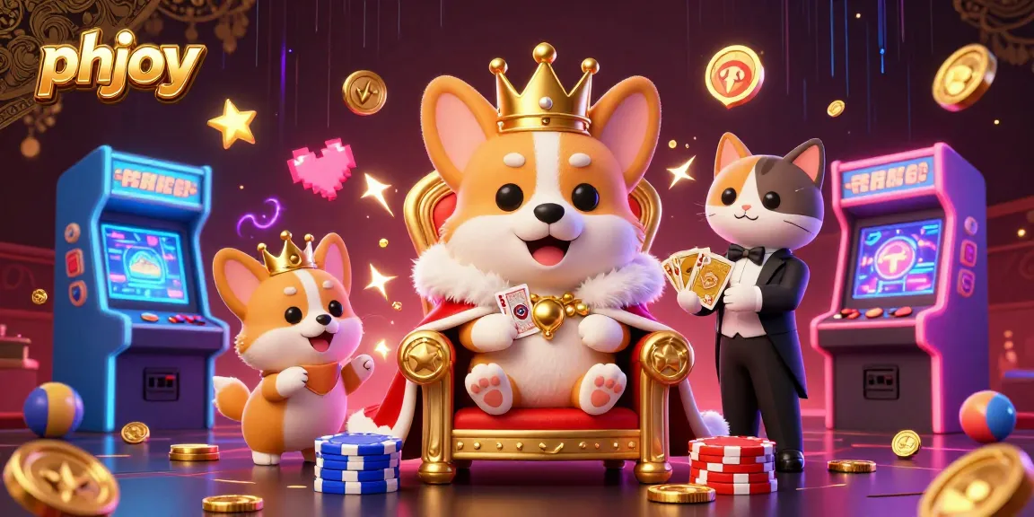 Engage with exciting games at phjoy through a vibrant royal casino-themed illustration