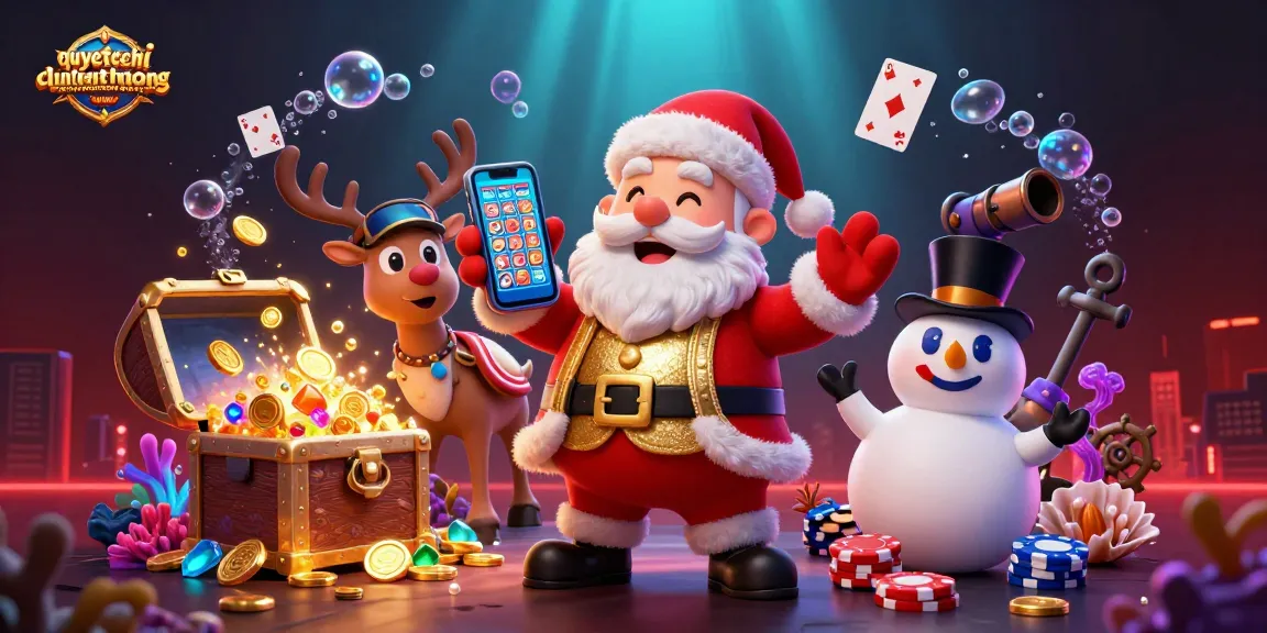Experience the excitement of quyetchientienthuong as Santa, his reindeer, and a snowman bring jackpots to life!