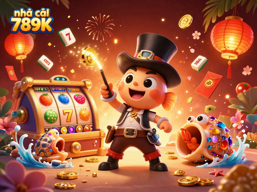 Engage with nhà cái 789K's vibrant 3D casino scene filled with high-stakes excitement and spectacular winnings.