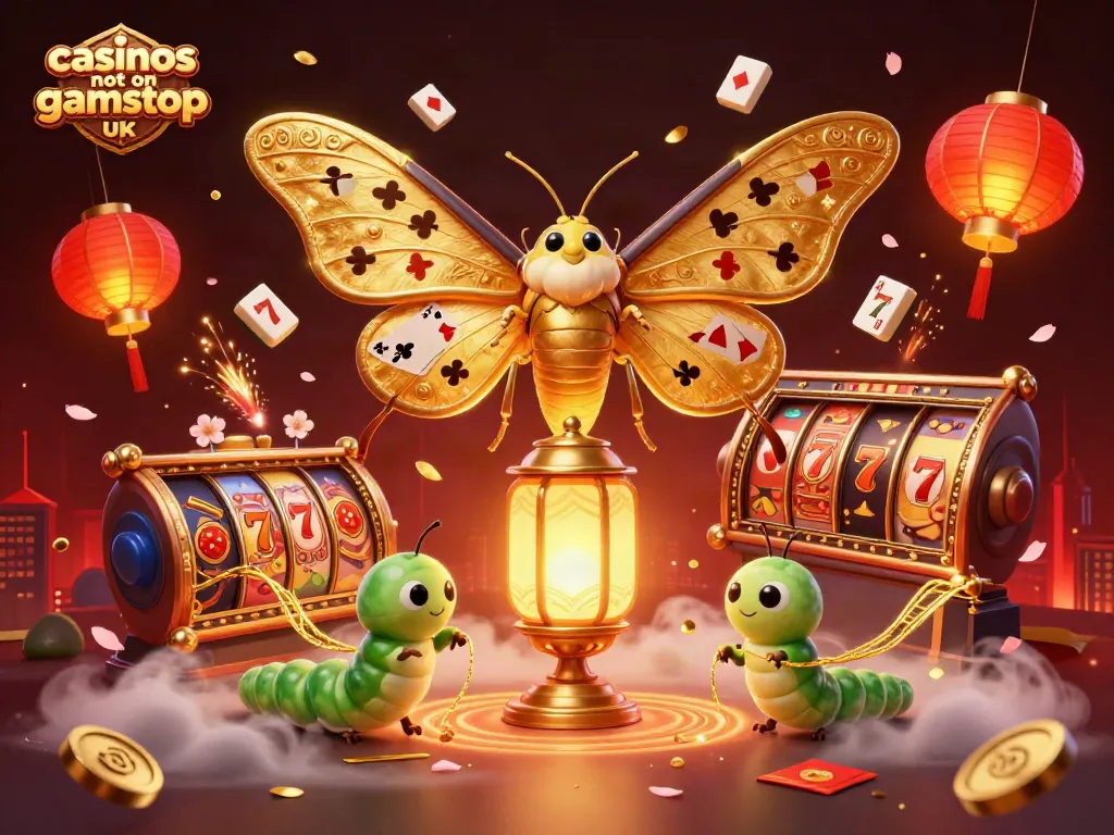 Experience the magic of casinos not on gamstop UK with vibrant 3D casino elements and characters.