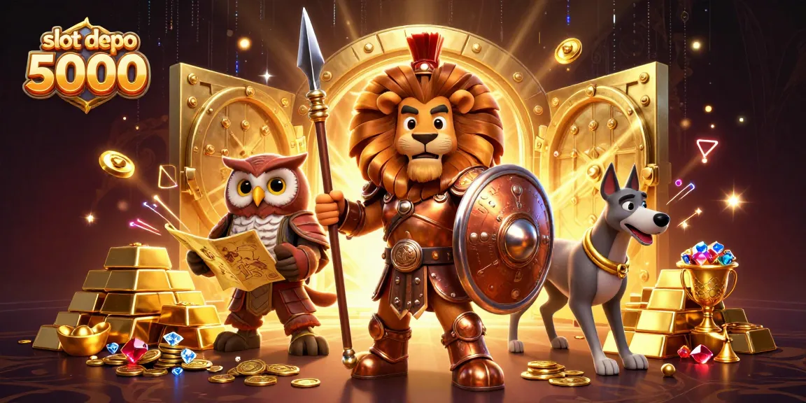 Engage with slot depo 5000 through dynamic gameplay featuring a Spartan lion, owl strategist, and greyhound messenger.