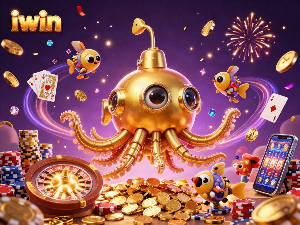 iwin showcases an exhilarating casino adventure with vibrant 3D elements and excitement-filled design.