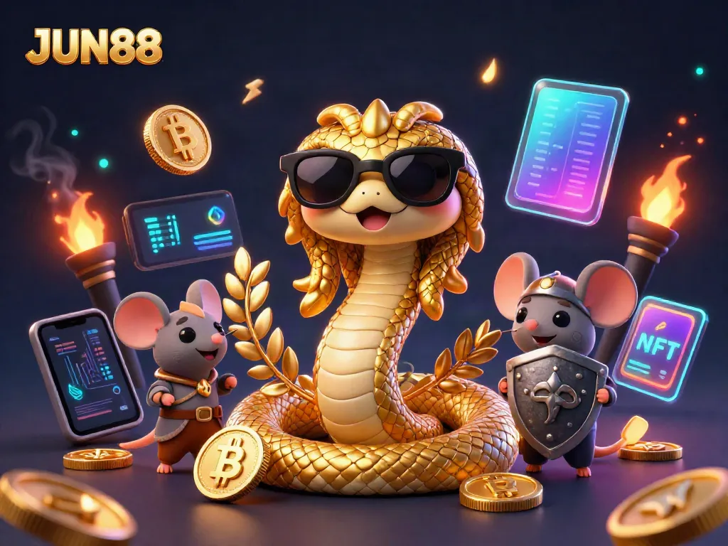 Experience thrilling wins at JUN88 with Medusa, a warrior mouse, and crypto-inspired decor.