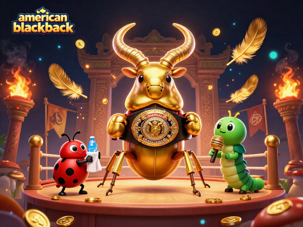 Experience american-blackjack action with vivid characters and dynamic gambling elements in this 3D illustration.