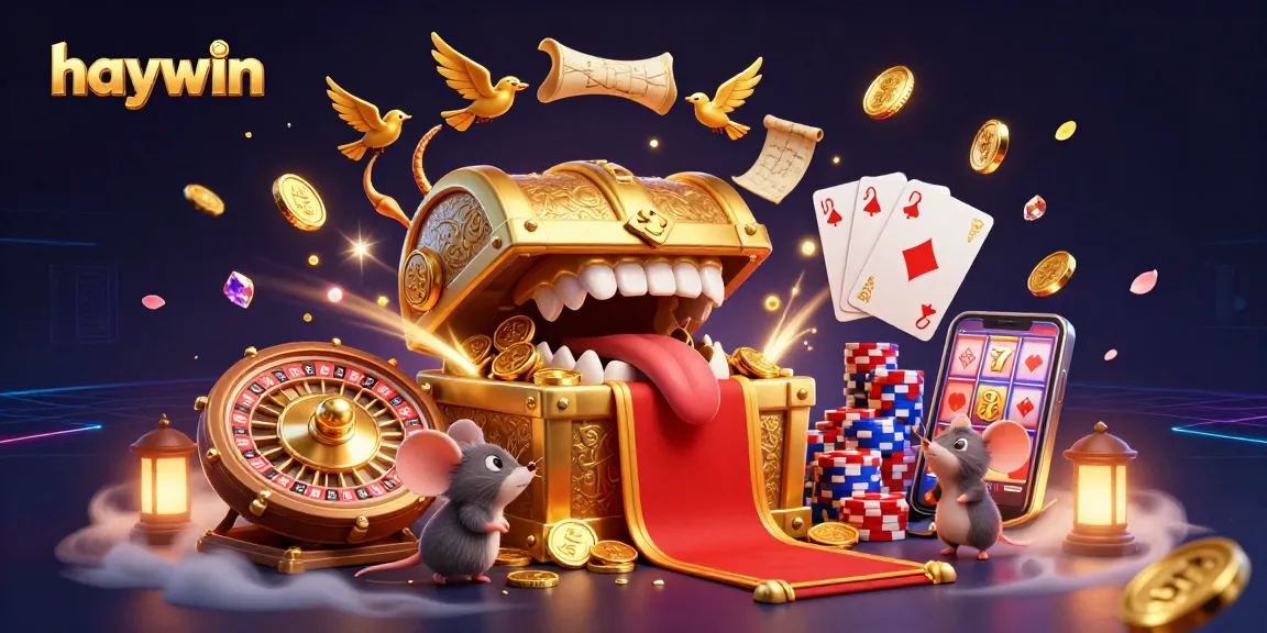 Engage in thrilling gameplay at Haywin’s vivid casino, featuring golden treasures and lively animations.
