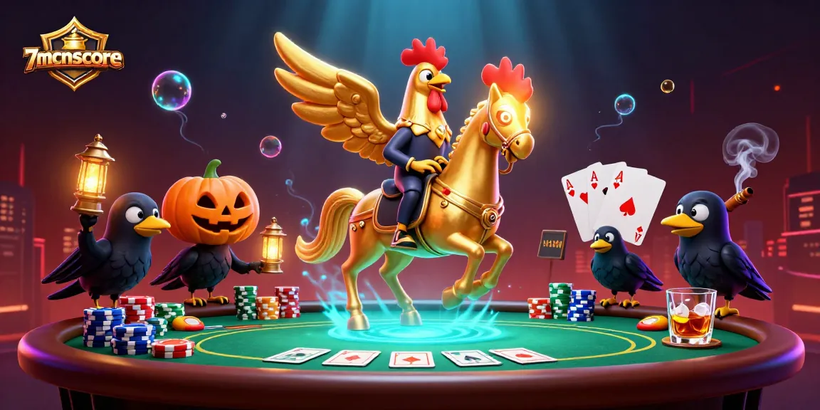 Experience the thrilling action of 7mcnscore with headless horseman and poker elements in a vibrant casino