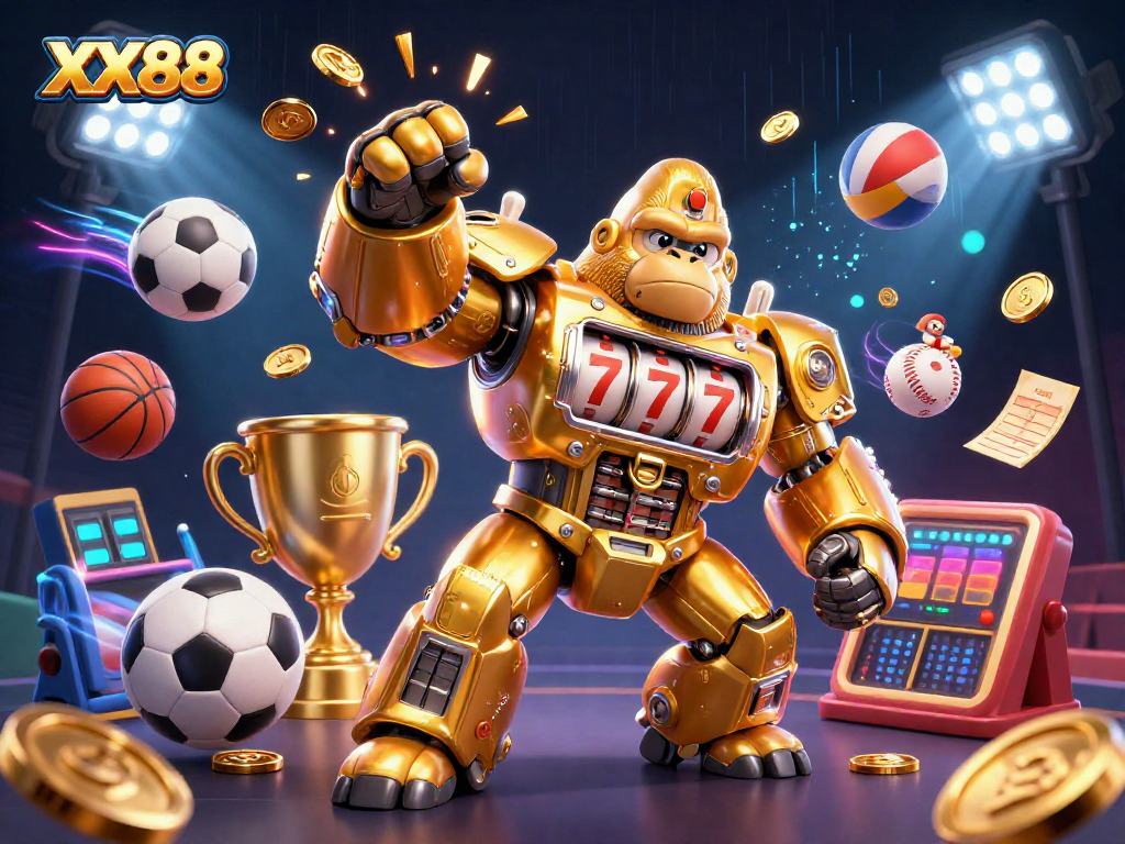 Engage in thrilling gameplay at XX88 with dynamic sports elements and exciting slot visuals.