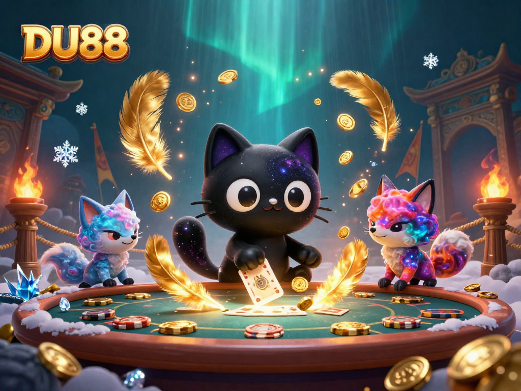 Engage in thrilling betting at DU88, featuring a cosmic atmosphere with vibrant characters and dynamic gambling elements.