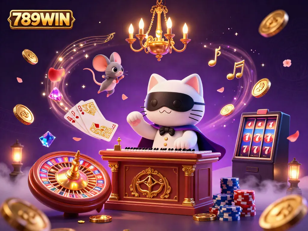 Experience thrilling wins with 789WIN while exploring vibrant casino scenes filled with excitement and chance.