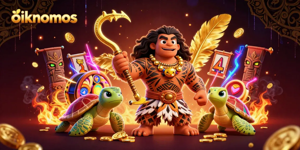 Experience oikonomos gaming thrills with vibrant 3D casino graphics and dynamic gameplay elements.