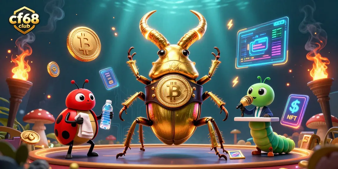 Experience thrilling action with cf68 club's vibrant 3D characters in an exciting casino theme.