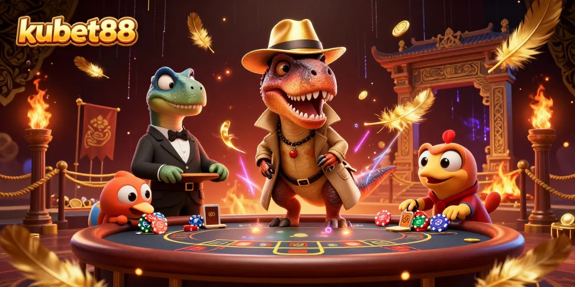 Experience engaging gameplay at kubet88 with thrilling action in a vibrant casino scene.