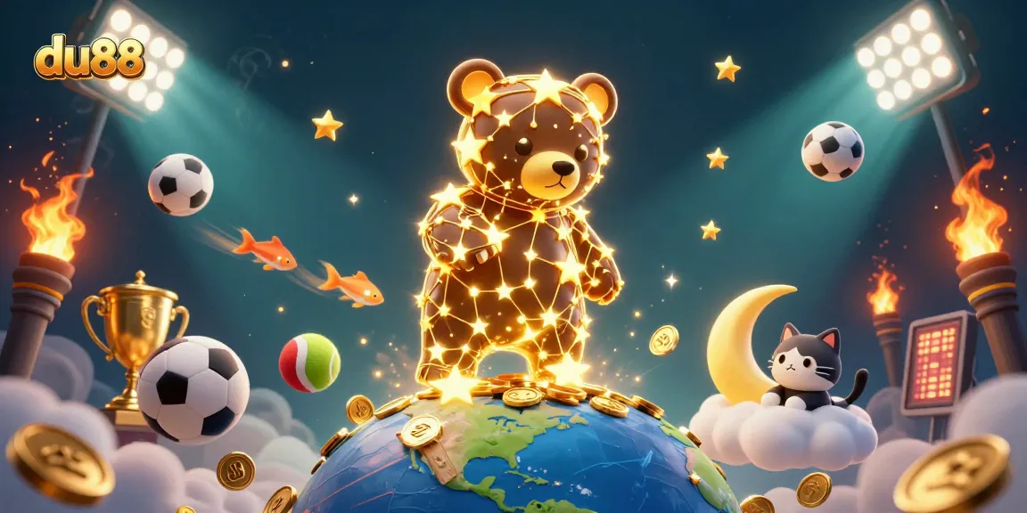 Engage with du88's exciting casino experience through vibrant illustrations of immersive gameplay.