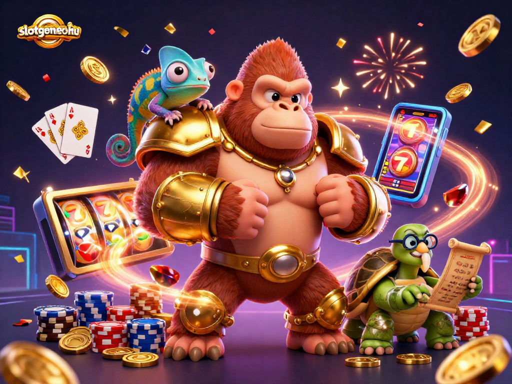 Engage in thrilling jackpots at slotgamenohu with dynamic 3D casino characters and action-packed elements.