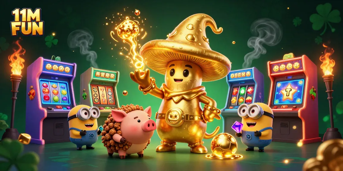 Engage in thrilling casino gameplay and explore 11M FUN's enchanting world of magic and gold treasures.