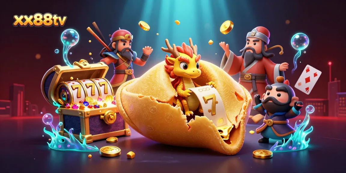 Spin the reels and win big with xx88tv in this vibrant online casino illustration!