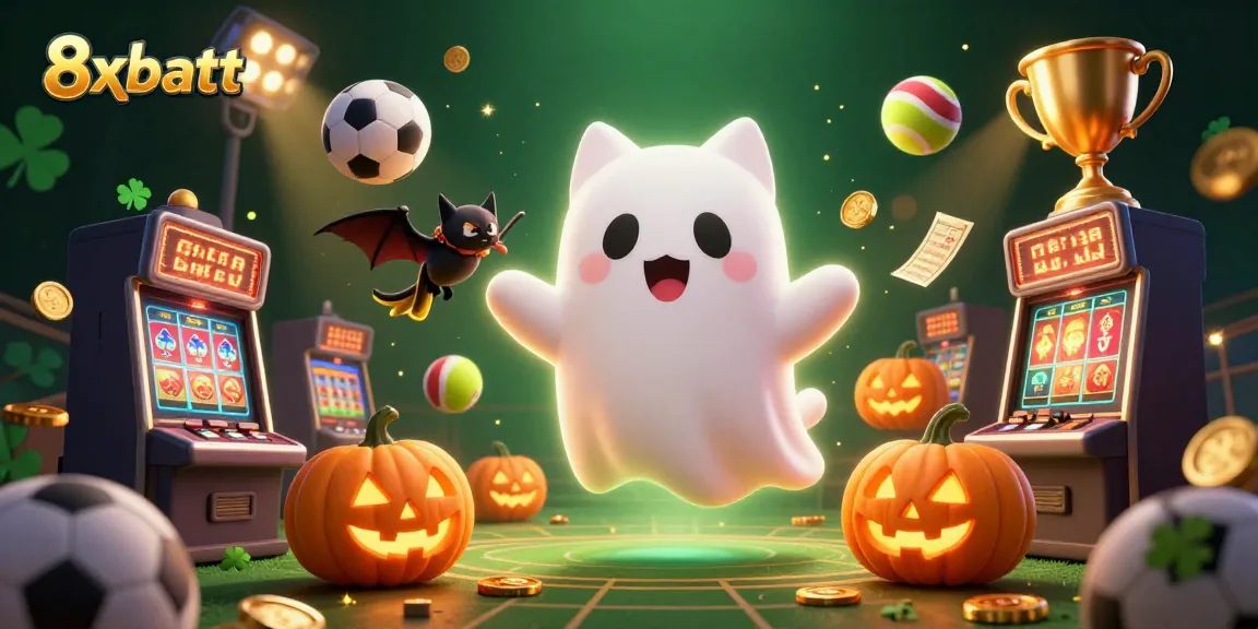Experience thrilling games at 8xbett with ghostly fun in a lively casino scene bursting with excitement.