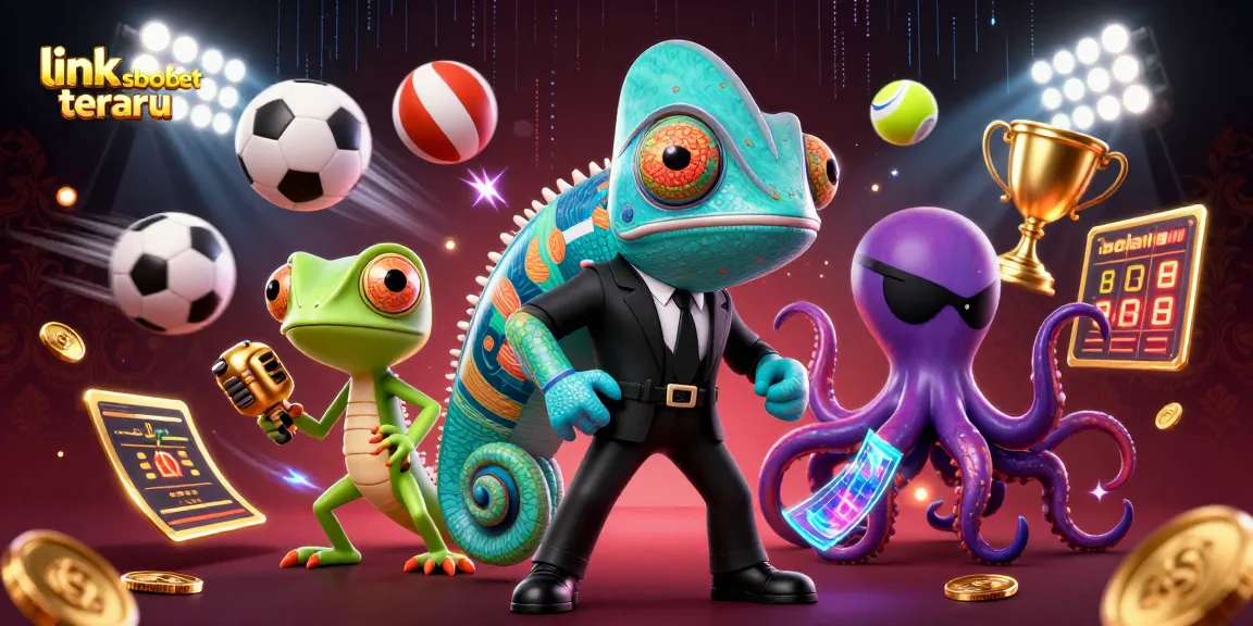 Experience the excitement of link sbobet terbaru with vibrant 3D sports betting characters and dynamic action elements.